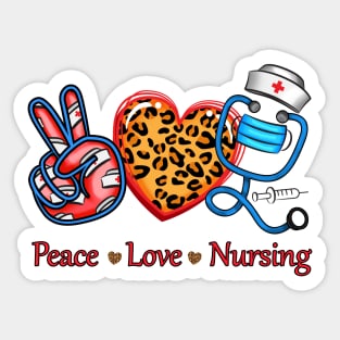 Peace Love Nursing Sticker